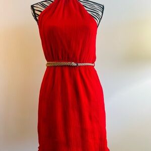 Zara Vibrant Red Mini Dress